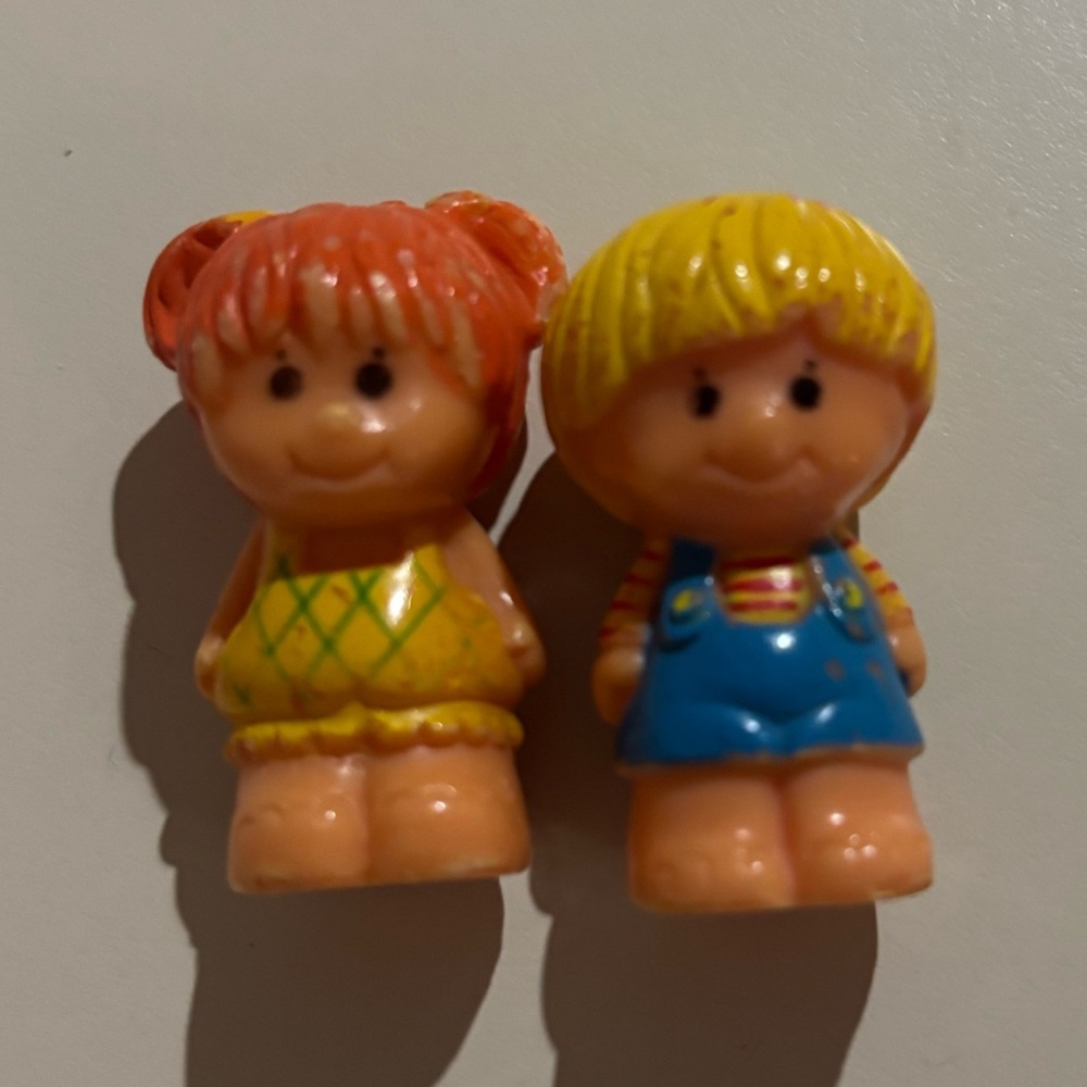 Vintage 1975 Kenner tree tots boy & girl